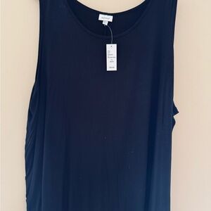 Avenue Black Scoop Neck Tank
